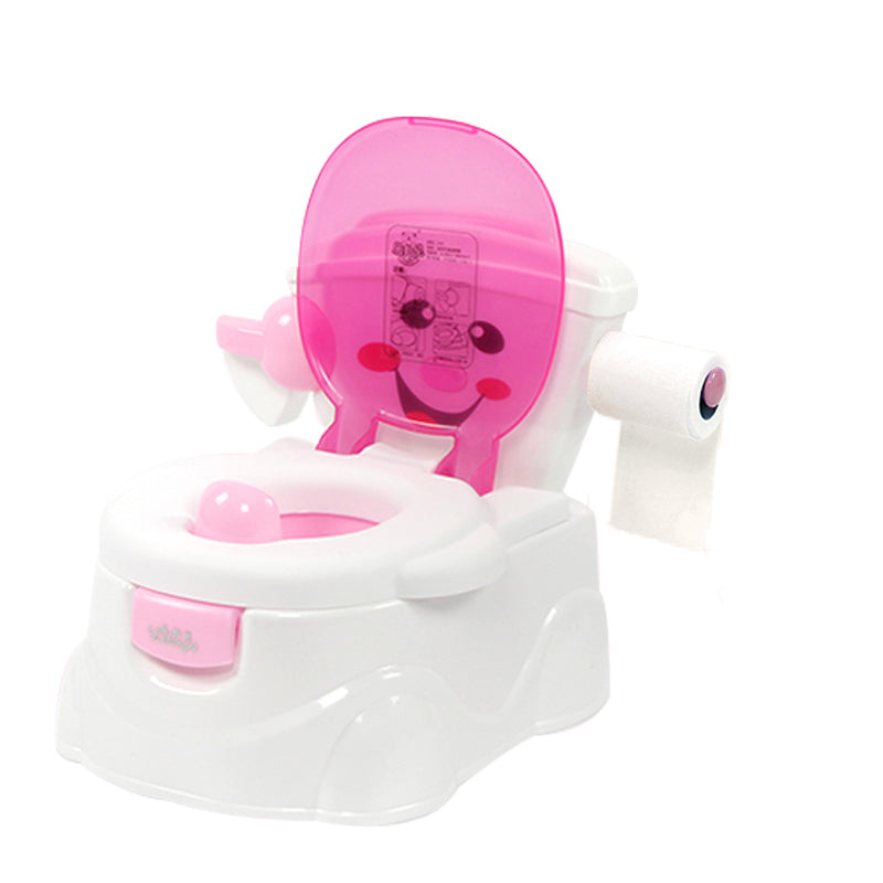 Pibi Cute Toddlers Potty Training Seat Seat with Cover Pink/White Age- 18 Months to 3 Years