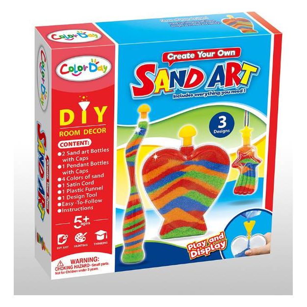 Pibi DIY Sand Arts and Crafts Activity Kit  Pack of 10 Age- 5 Years & Above