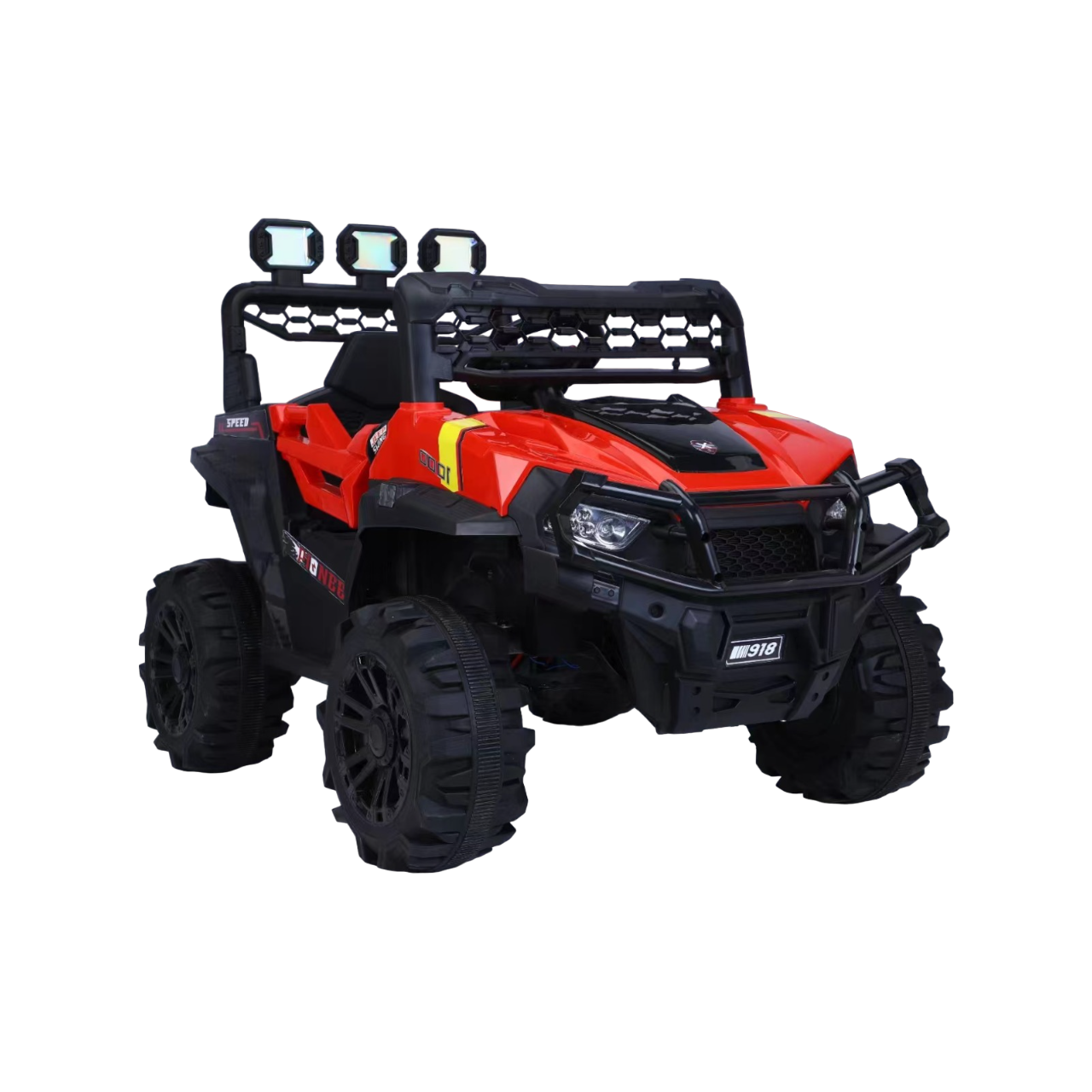 Pibi 4 x4 Single Seater SUV Truck Ride On with Remote Control 909 Red Age- 2 Years & Above 