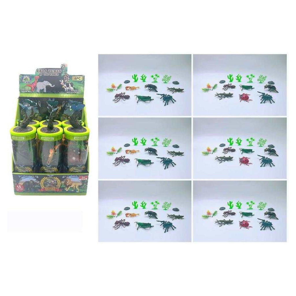 Pibi Mini Insects Toy Set  with Accessories Pack of 6 Age- 3 Years & Above