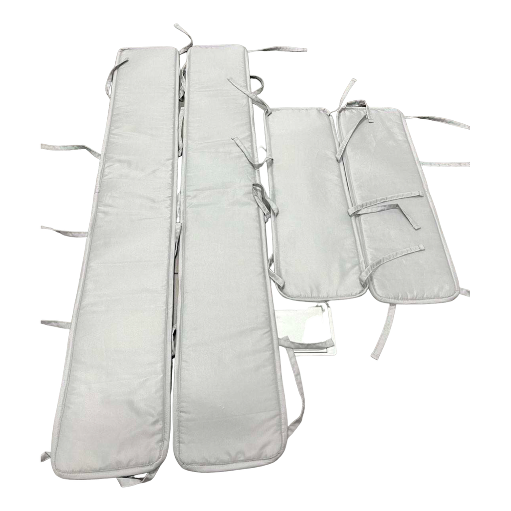 Pibi Premium Cot Bumper Cover/Crib Protector for Babies (120 x18 cm) Grey  Age- Newborn & Above