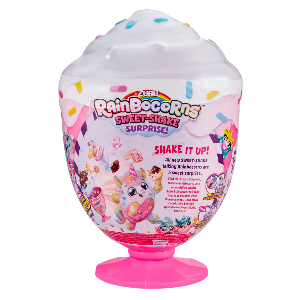 Rainbocorns Sweet-Shake Surprise Collectibe Plush Toy Set Assorted Multicolor Age- 3 Years & Above