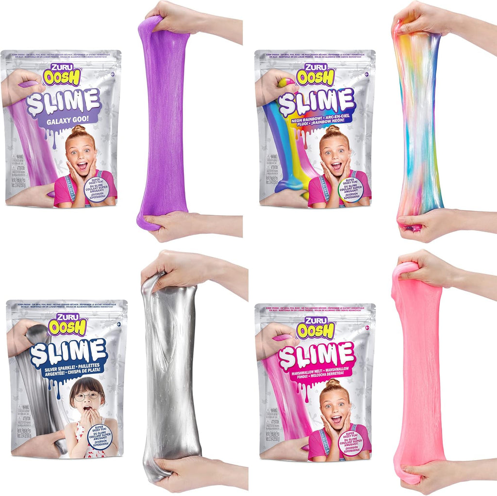 Zuru Oosh Gooey Slime and Epic Stretchy Slime Foilbag 800g Assorted Pack of 1 Age- 8 Years & Above