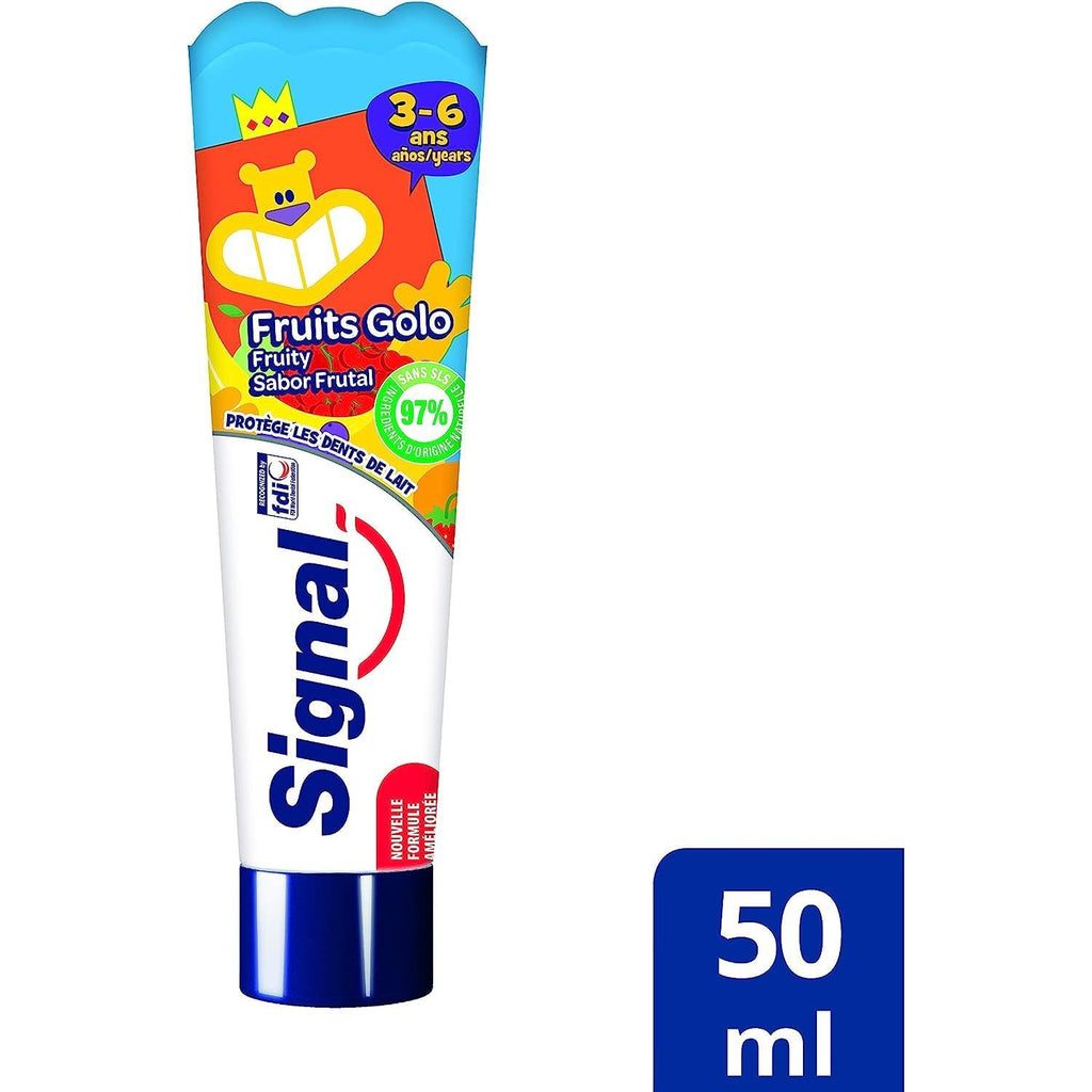 Signal Kids Fruity Toothpaste 50 ml / 1.7 fl oz Age- 3 Years t0 6 Years