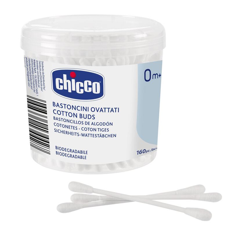 Chicco Baby Cotton Buds (160pcs) Age- Newborn & Above