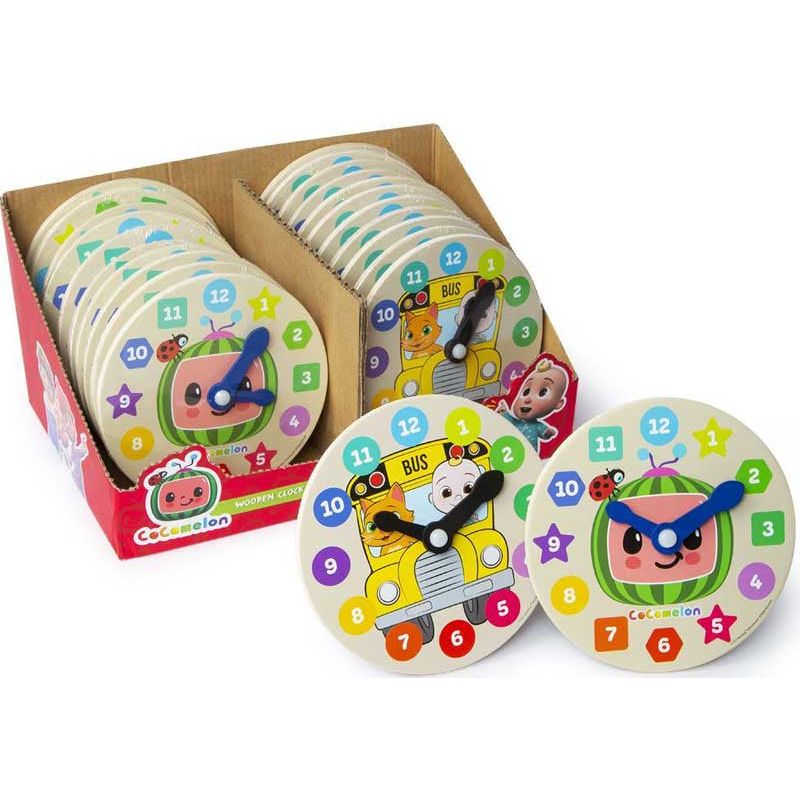Cocomelon My First Wooden Clock Assorted Age-3 Years & Above
