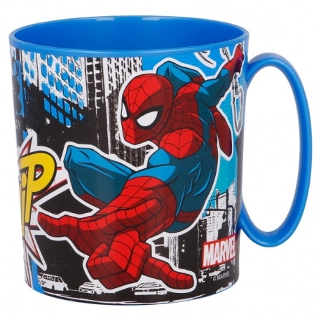 Stor Spiderman Streets Micro Mug 350 Ml(51304) 670 Ml Kids Water Bottle with Shoulder Strap Age-5 Years & Above