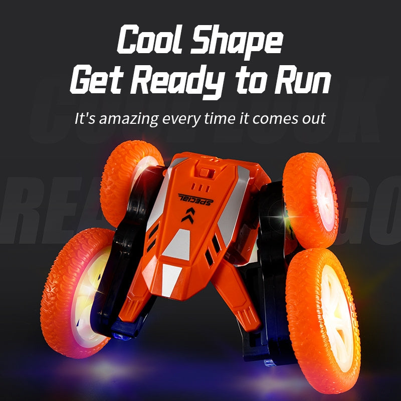 Pibi 2.4G Mini Four Wheel Double Sided 360 Spin Around Dinosaur Stunt Car with Remote Control Mj2135618 Assorted Age- 3 Years & Above