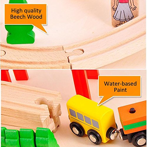 Wooden train track parts 2025