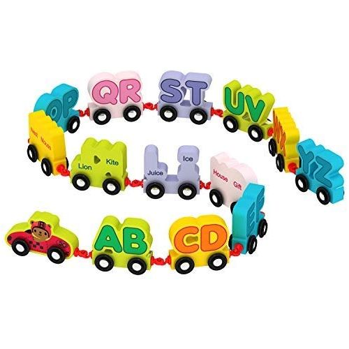 Acool Toys 14-Piece Mini Alphabet Train Multicolor Age- 2 Years & Above