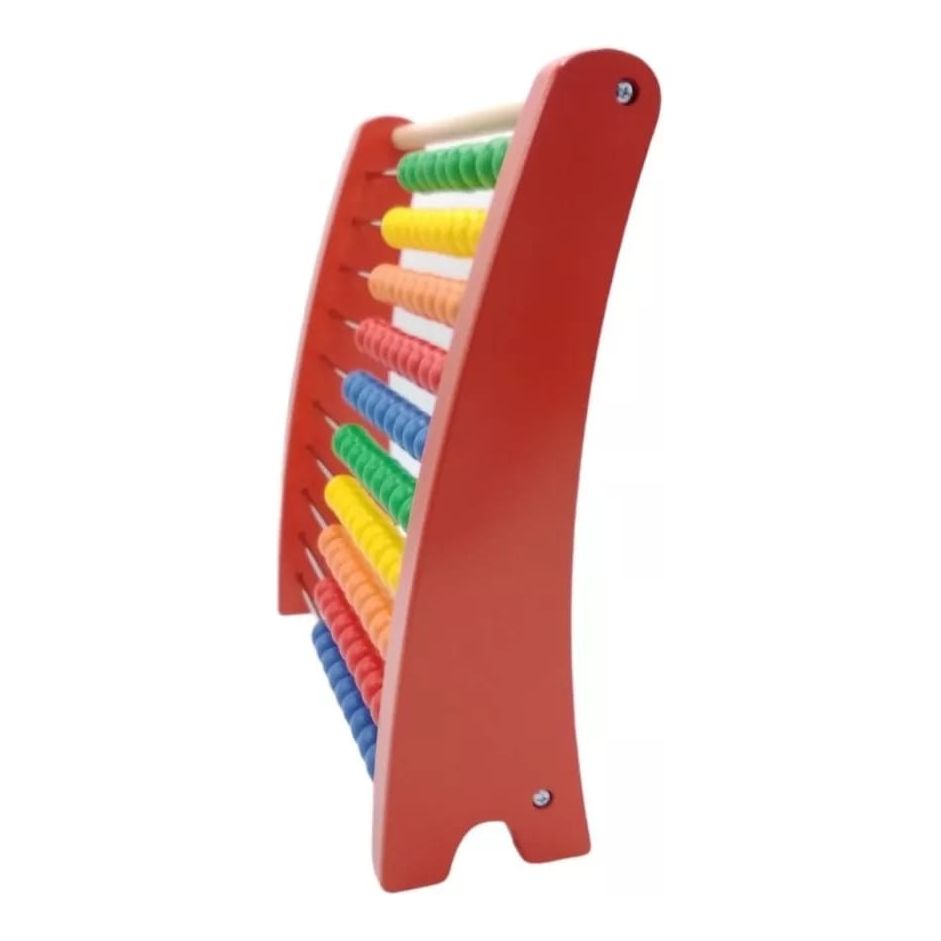 Acool Toys Abacus Learning Wooden Frame (29.5 x 8.5 cm) Multicolor Age- 18 Months & Above