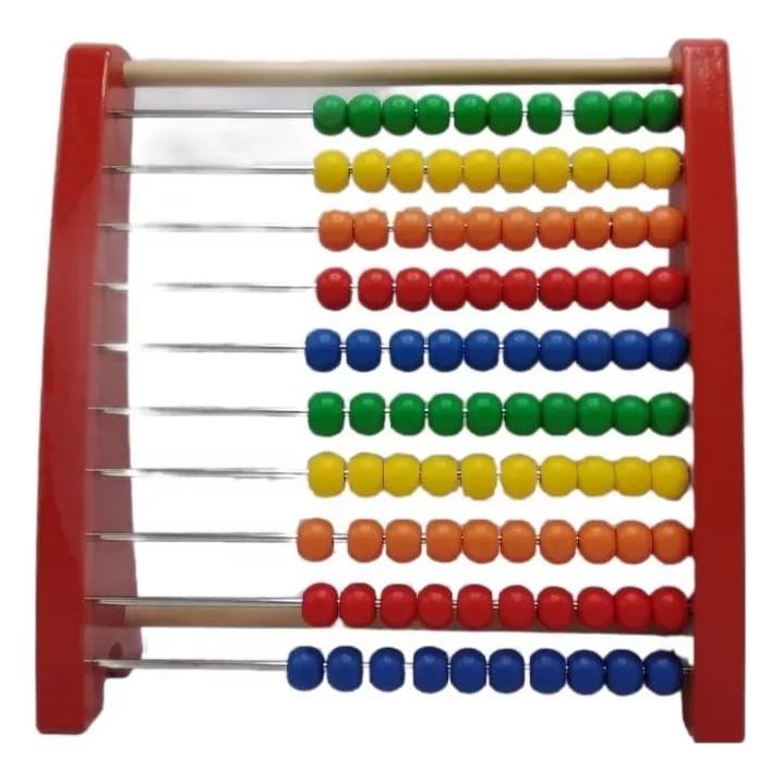 Acool Toys Abacus Learning Wooden Frame (29.5 x 8.5 cm) Multicolor Age- 18 Months & Above