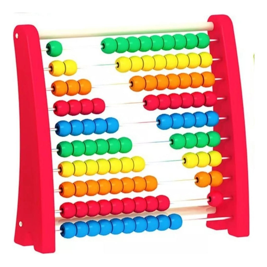 Acool Toys Abacus Learning Wooden Frame (29.5 x 8.5 cm) Multicolor Age- 18 Months & Above