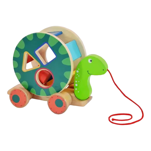 Acool Toys Turtle Pullalong Shape Sorter Multicolor Age- 18 Months & Above
