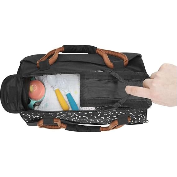 Badabulle Pocketstyle Changing Bag with Changing Pad Large Capacity Black Camel B043029