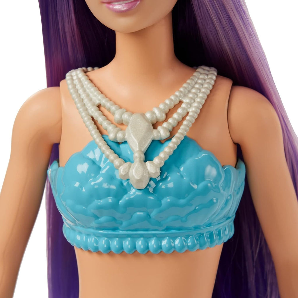 Barbie Dreamtopia Mermaid with Blue & Purple Ombre Mermaid Tail and Tiara Hgr08/Hgr10 Age- 3 Years & Above