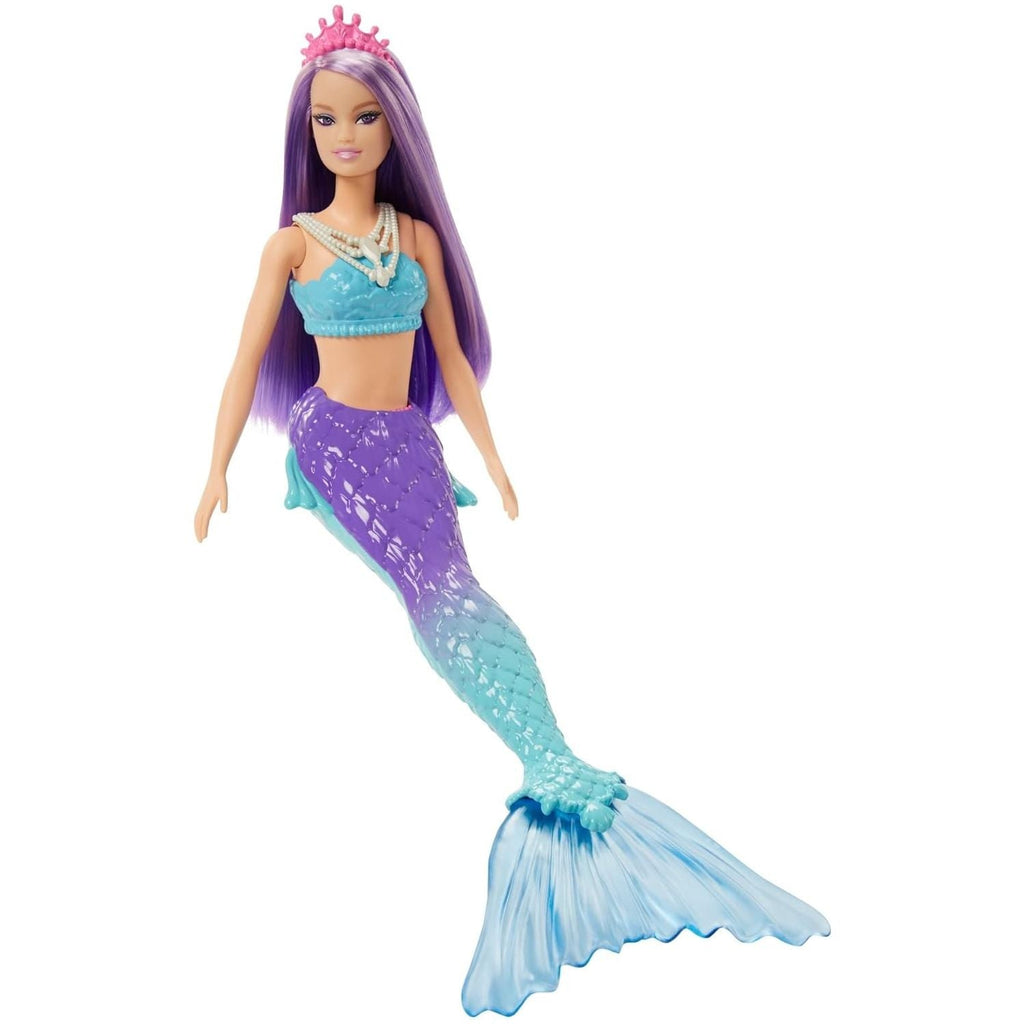 Barbie Dreamtopia Mermaid with Blue & Purple Ombre Mermaid Tail and Tiara Hgr08/Hgr10 Age- 3 Years & Above