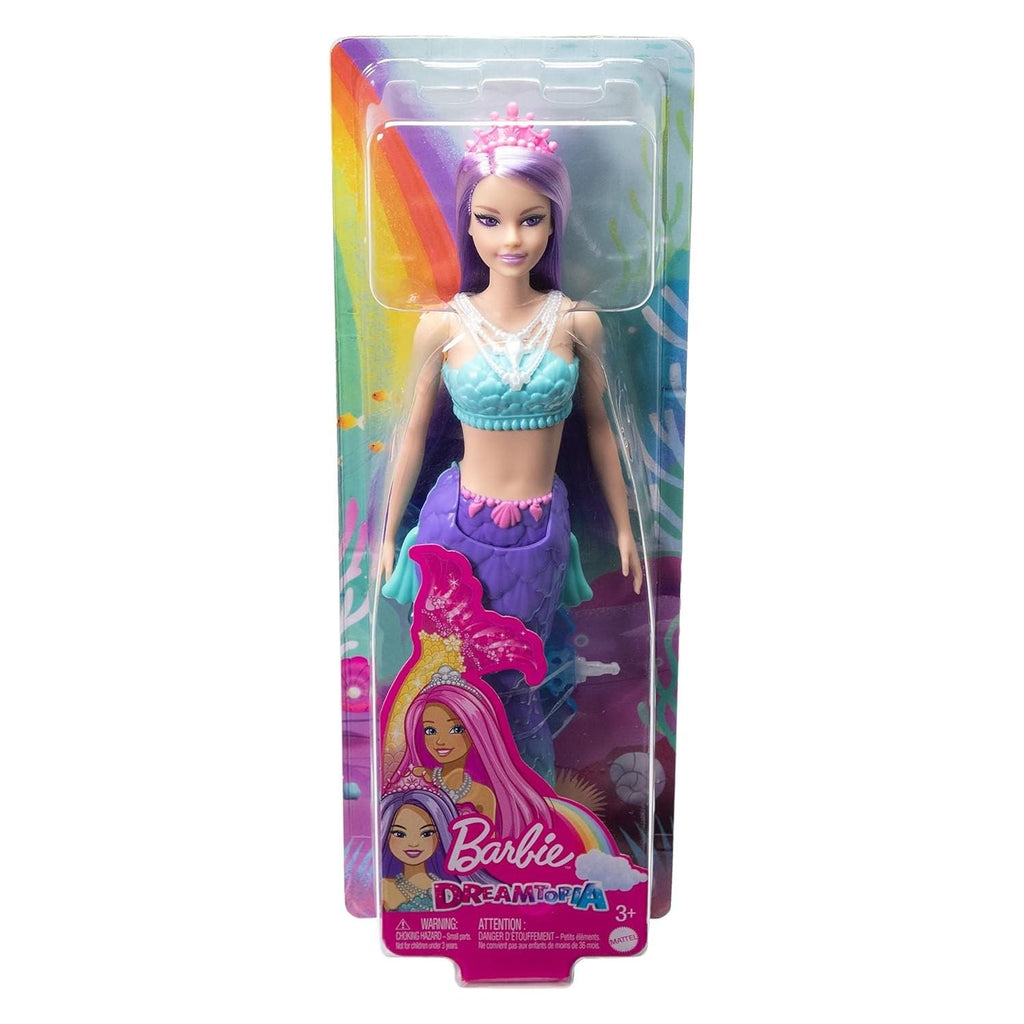 Barbie Dreamtopia Mermaid with Blue & Purple Ombre Mermaid Tail and Tiara Hgr08/Hgr10 Age- 3 Years & Above