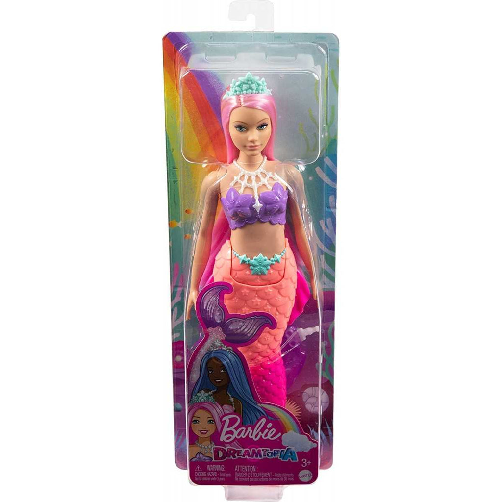 Barbie Dreamtopia Mermaid with Pink Tail and Tiara Hgr08/Hgr09 Age- 3 Years & Above