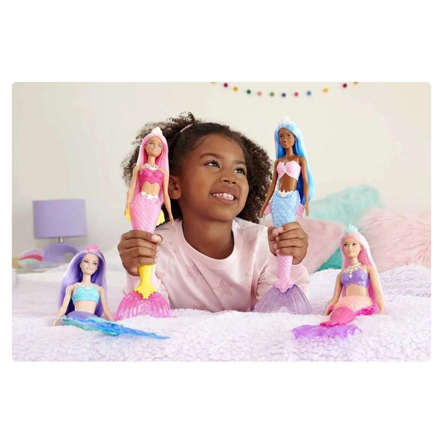 Barbie Dreamtopia New Mermaid Dolls Blue/Pink HGR08-HGR12 Age- 3 Years & Above