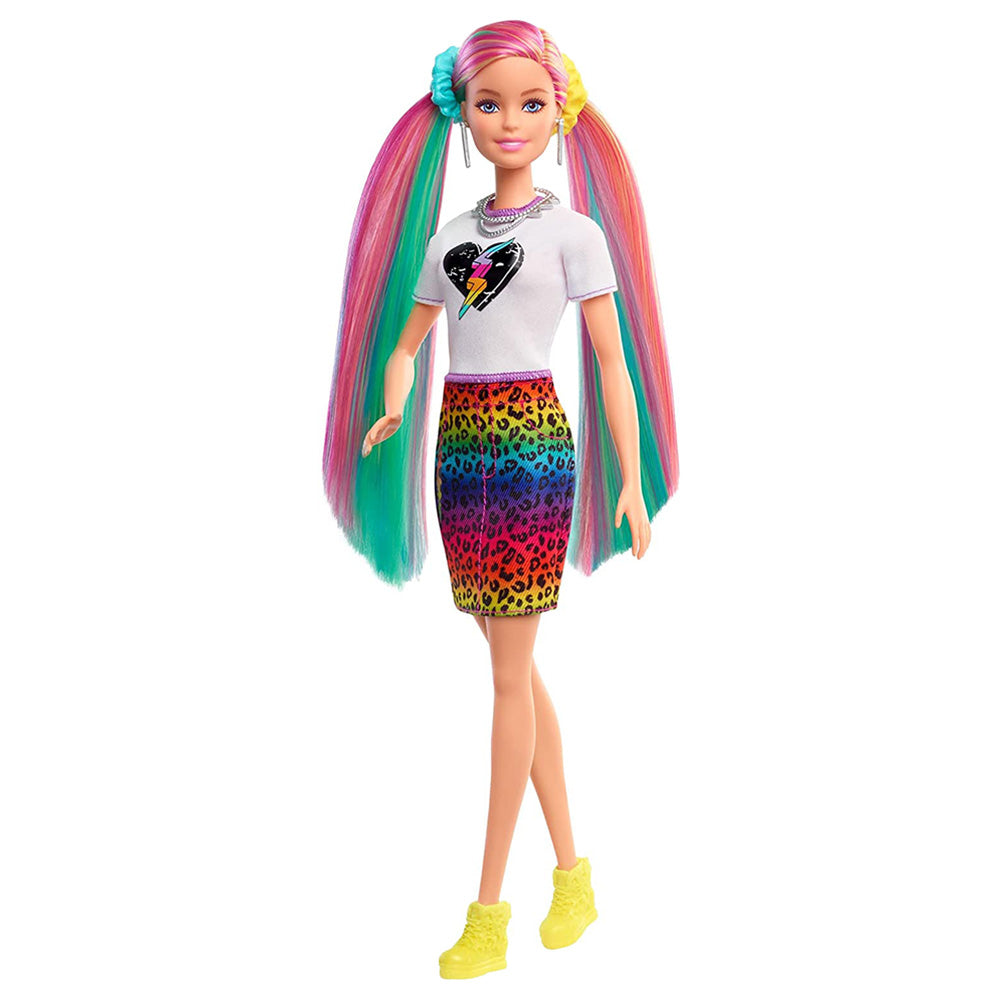 Barbie Leopard Rainbow Blonde Hair Doll Age- 3 Years to 7 Years