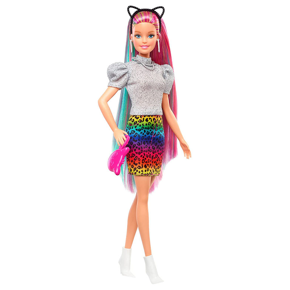 Barbie Leopard Rainbow Blonde Hair Doll Age- 3 Years to 7 Years