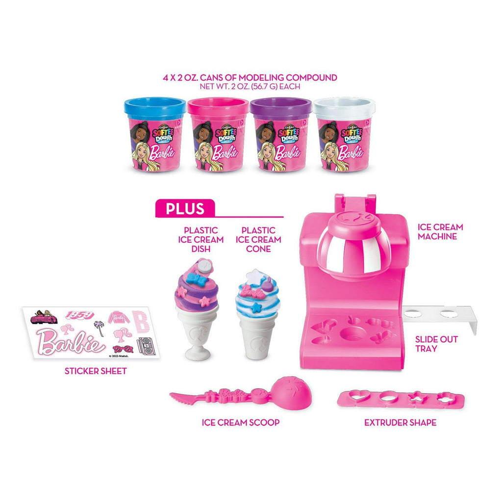 Barbie Softee Dough Ice Cream Shop Multicolor Age- 3 Years & Above