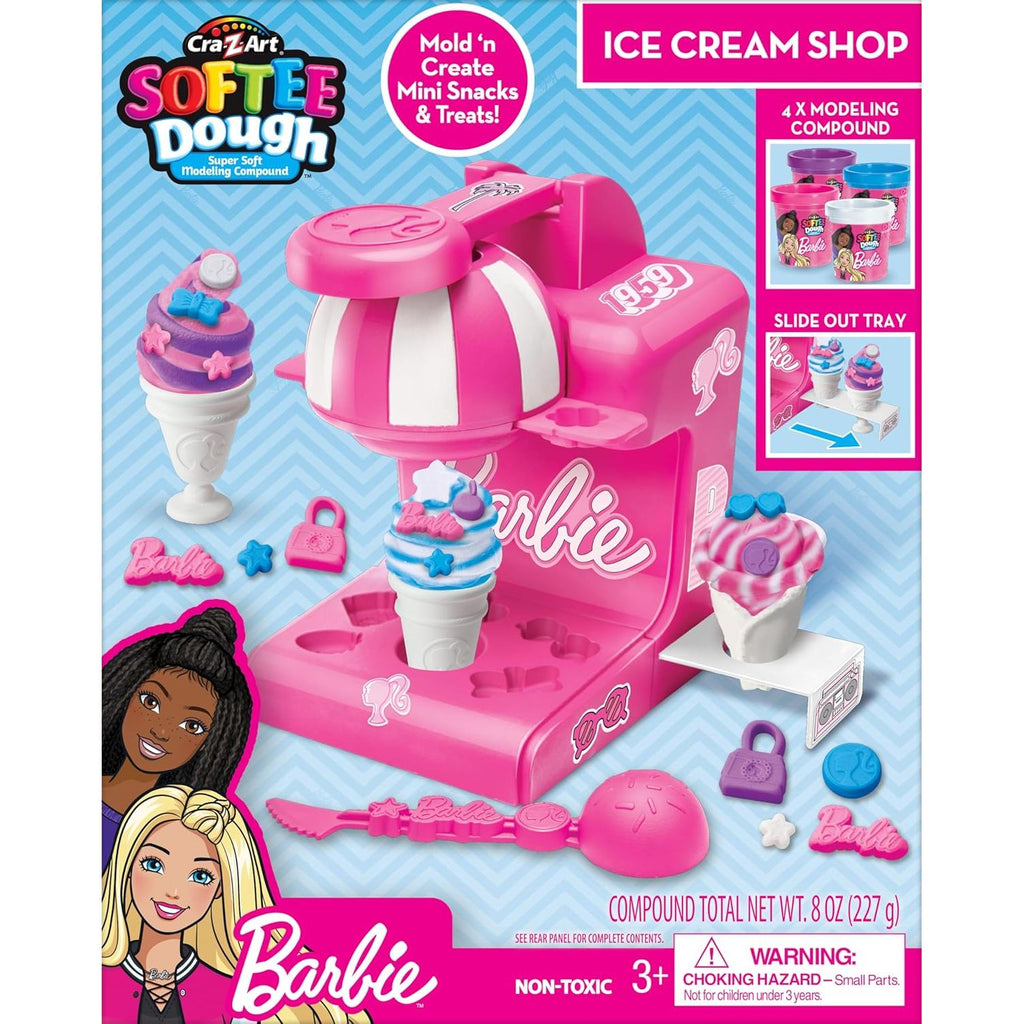 Barbie Softee Dough Ice Cream Shop Multicolor Age- 3 Years & Above