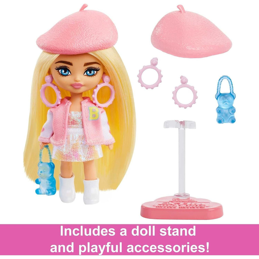 Barbie Xtra Mini Doll with Blonde Hair 3.25 Inch Multicolor Hkp88 Age- 3 Years & Above