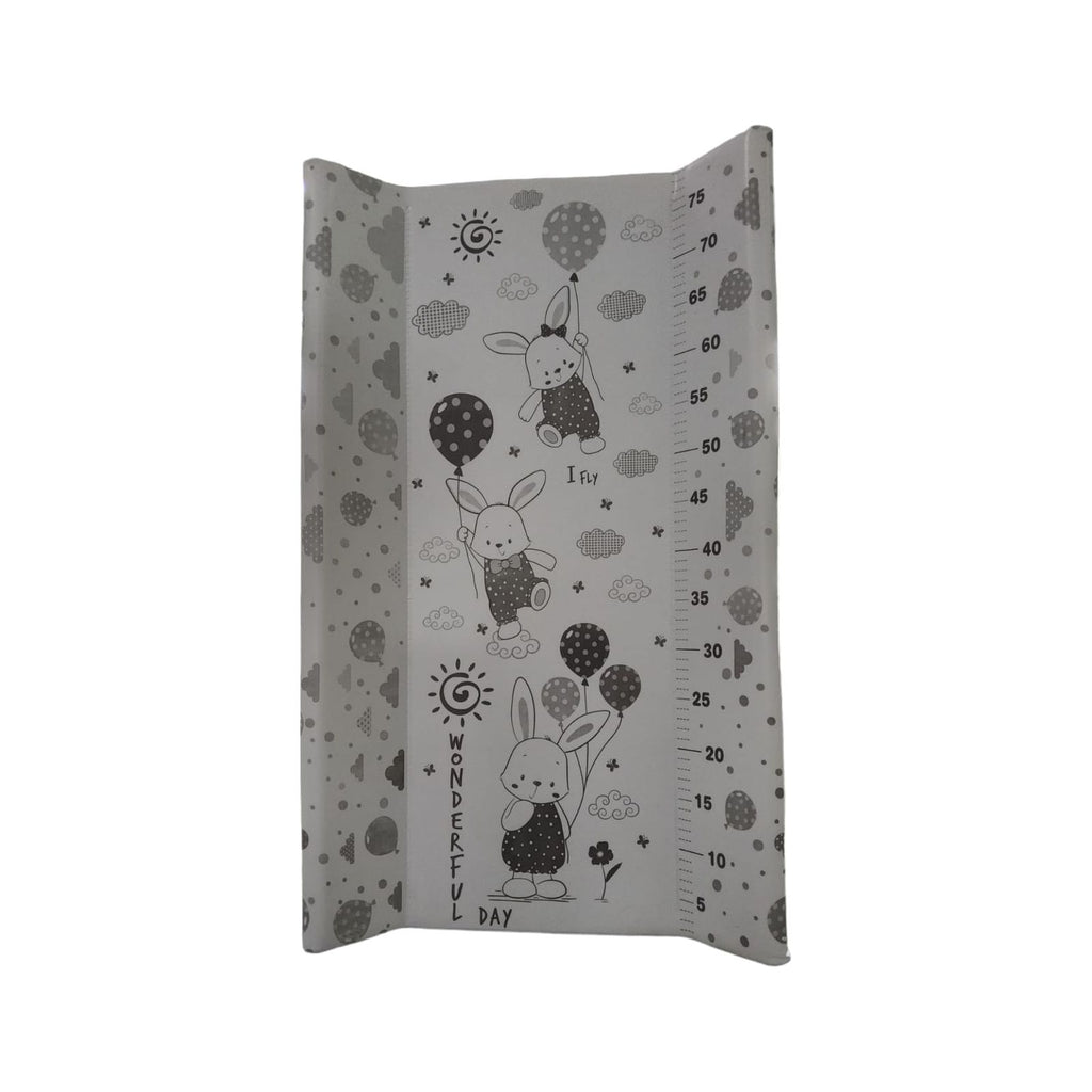 Bear Club Flying Rabbit Baby  Soft Changing Mat With Firm Support And Safety Sides 120 x 60cm Grey Age-Newborn  & Above
