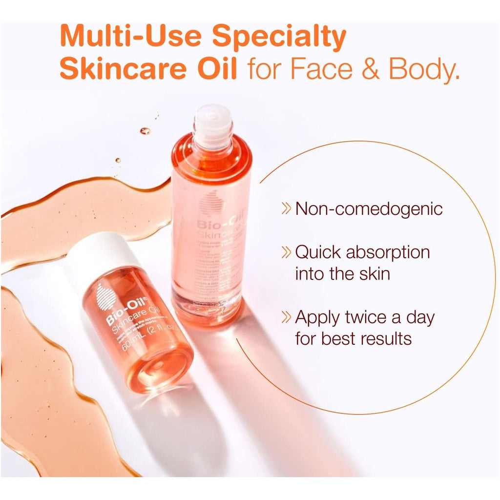 Bio-Oil Original Skincare Oil with Vitamin E for Stretch Marks, Scar Removal, Uneven Skin Tone 125 Ml