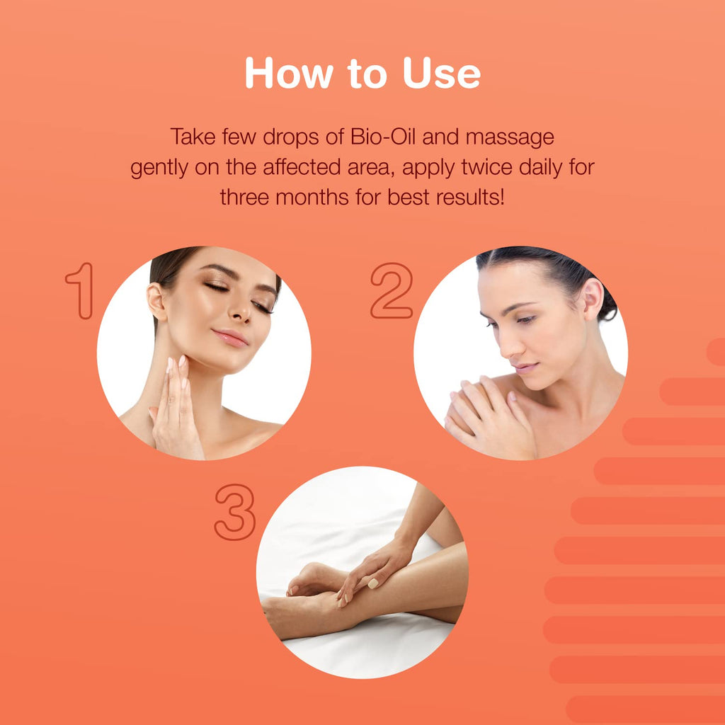 Bio-Oil Original Skincare Oil  with Vitamin E for Stretch Marks, Scar Removal, Uneven Skin Tone 60 Ml