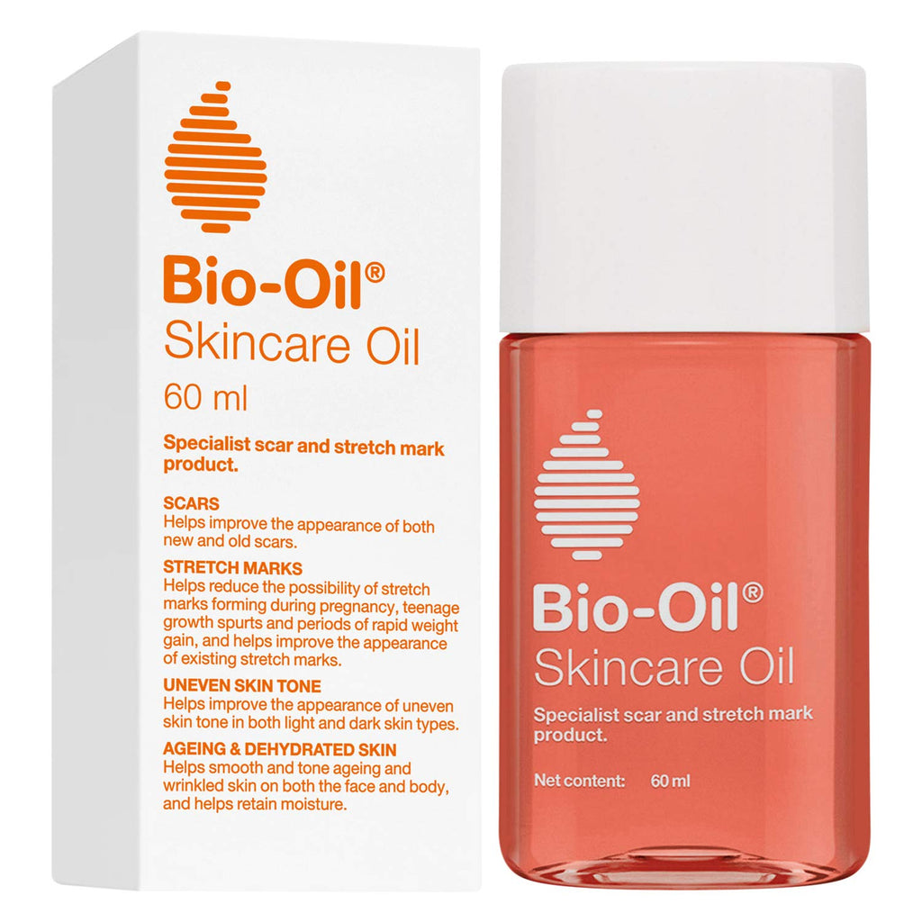 Bio-Oil Original Skincare Oil  with Vitamin E for Stretch Marks, Scar Removal, Uneven Skin Tone 60 Ml