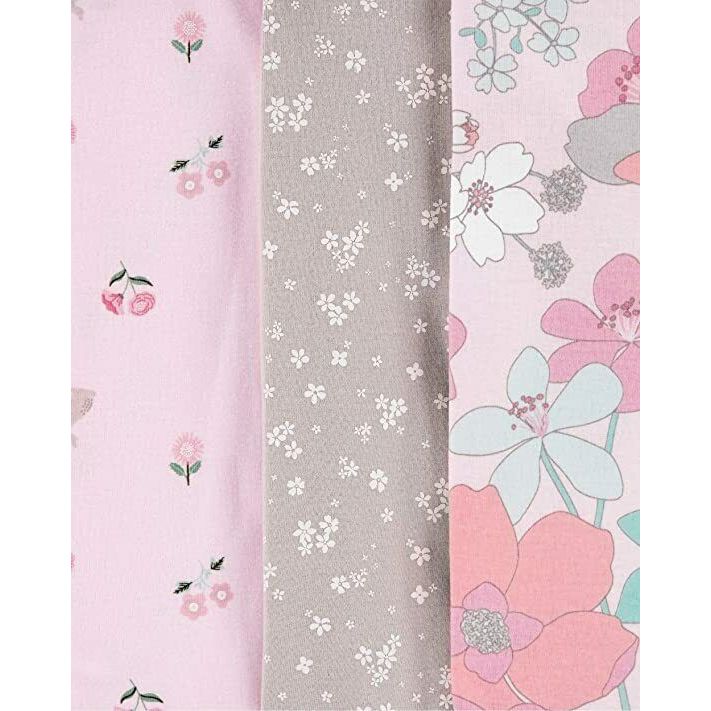 Carter's Infants Girls 5 Pack Floral Short-Sleeve Bodysuits WD3333-12 Pink/Multicolor