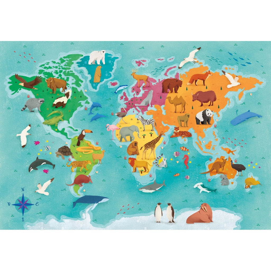 Clementoni Animals in the world Puzzle 250 Pieces Age- 7 Years & Above