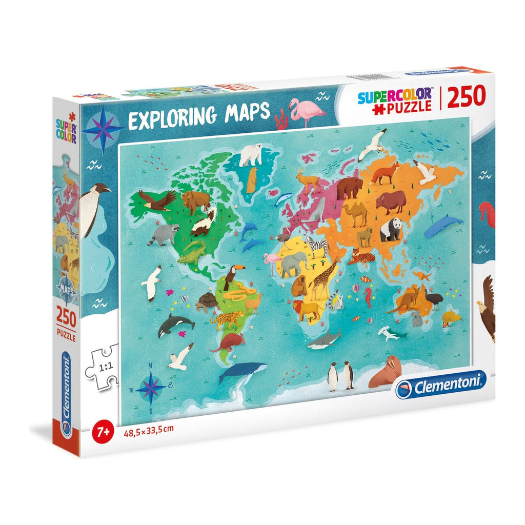 Clementoni Animals in the world Puzzle 250 Pieces Age- 7 Years & Above