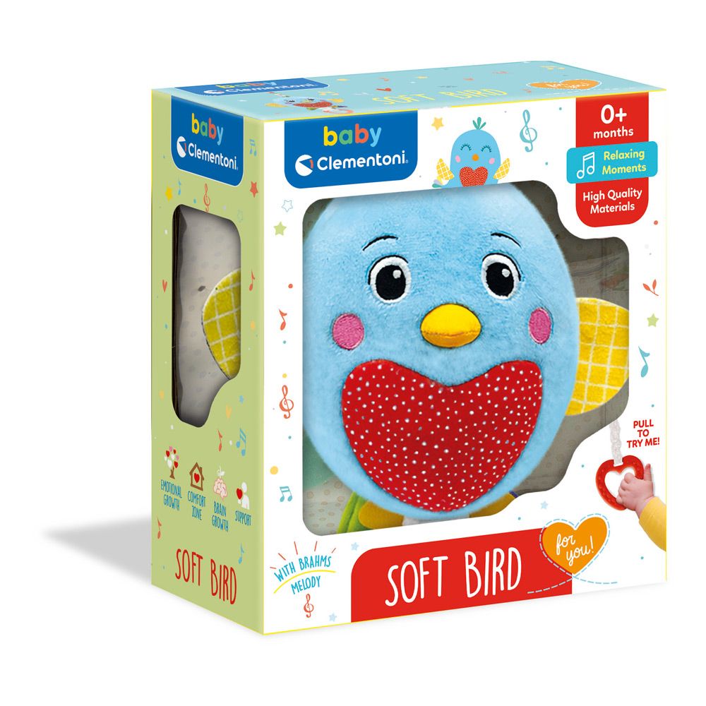 Clementoni Baby First Months Soft Bird Music Box Bird K- (17794) Age- 6 Months & Above