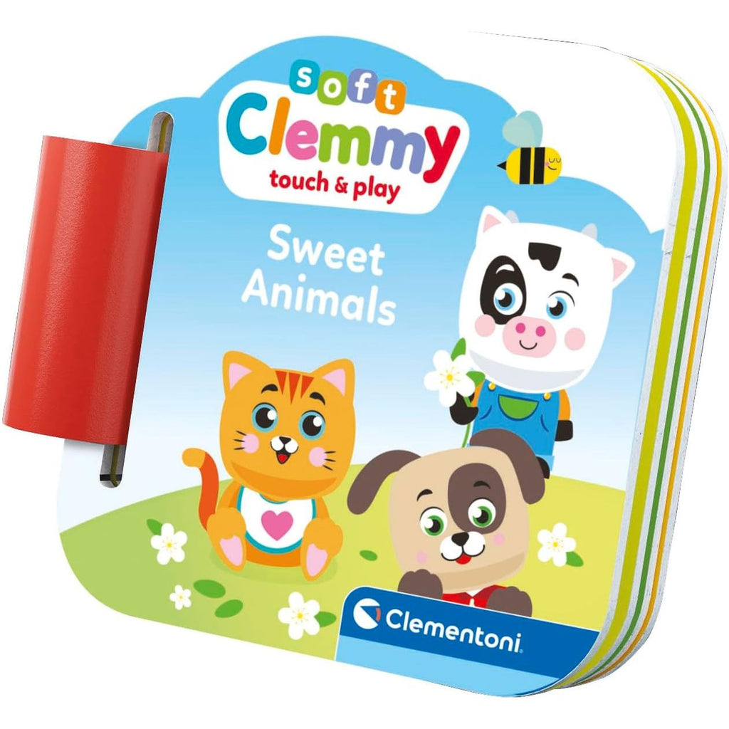 Clementoni Clemmy Touch n' Play Sweet Animals Book Baby Playset (17849)  Age- 12 Months & Above