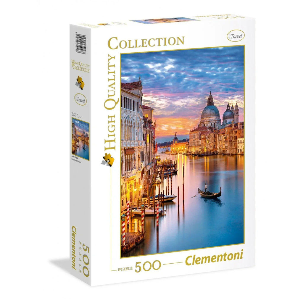 Clementoni Puzzle High Quality Collection Lighting Venice 500 Pieces Age- 14 Years & Above