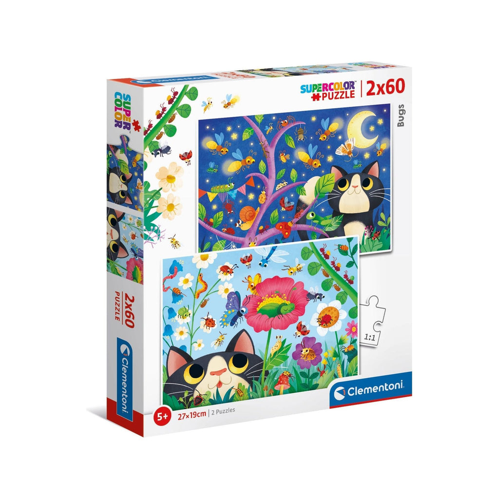 Clementoni Supercolor Bugs Puzzle 2X60 Pieces  Age- 5 Years & Above