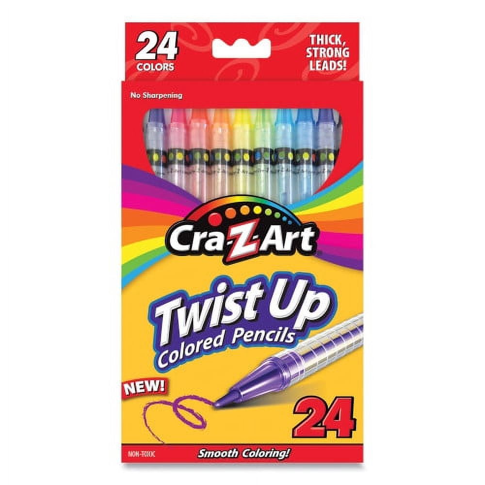Cra-Z-Art 24 ct Twist Up Coloured Pencils Multicolor Age- 3 Years & Above