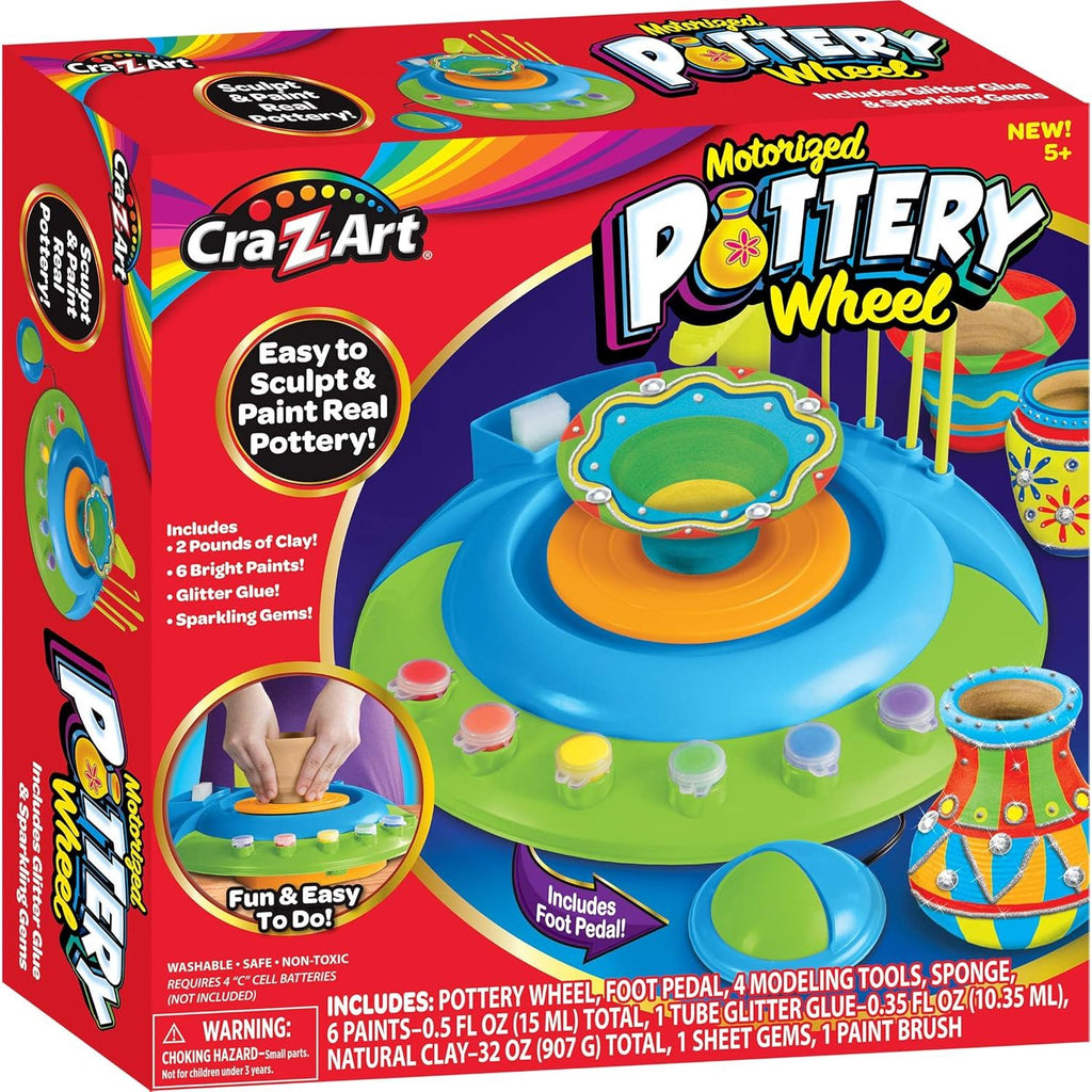 Cra-Z-Art Motorized Pottery Wheel Art & Activity Kit Multicolor Age-5 Years & Above