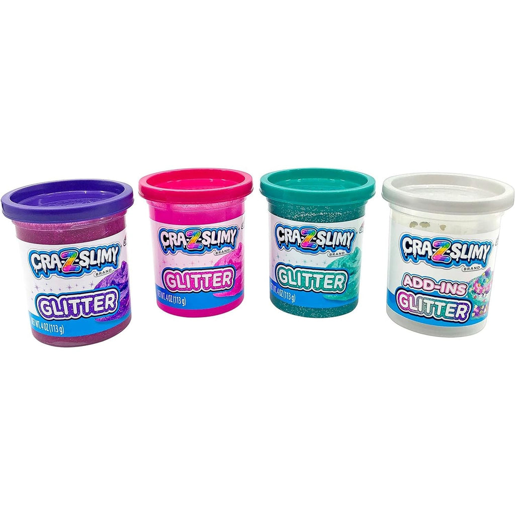 Cra-Z-Slimy Glitter Slime Pack of 4 4 oz Multicolor Age-6 Years & Above