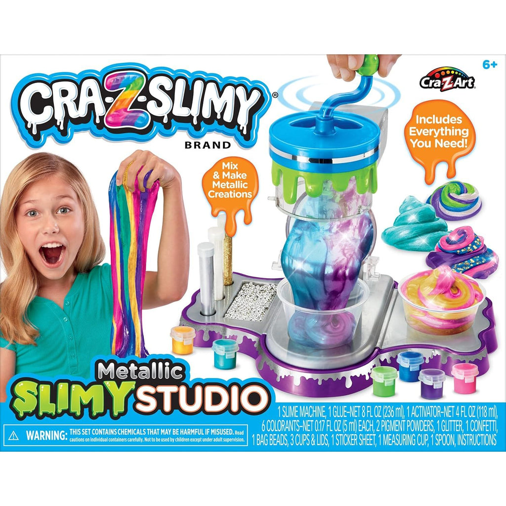 Cra-Z Slimy Metallic Slimy Studio Multicolor Age-6 Years & Above