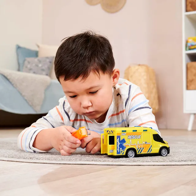 Dickie SOS Iveco Daily Ambulance 18cm 203713014)  Age- 6 Years & Above