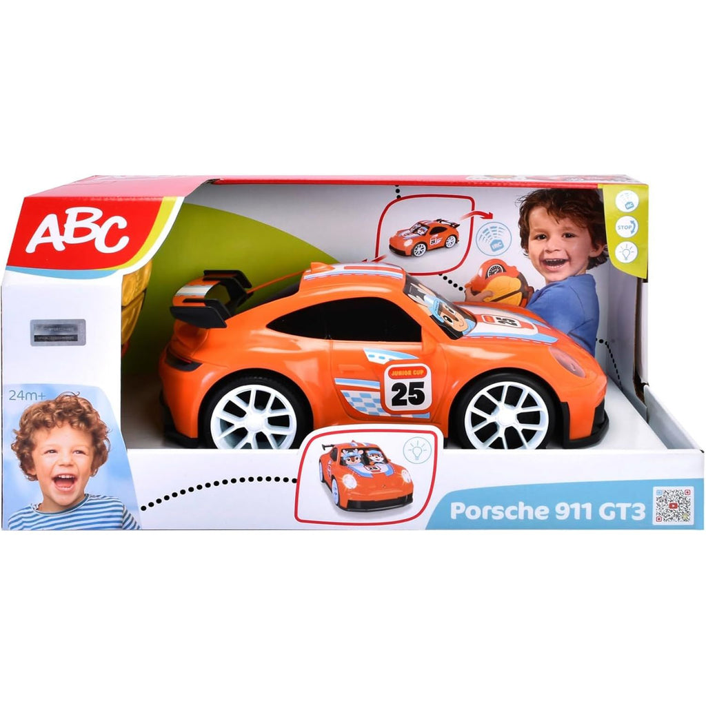 Dickie Toys ABC Infrared Porsche 911 GT3 Remote Control Car (204116005) Orange Age- 2 Years & Above
