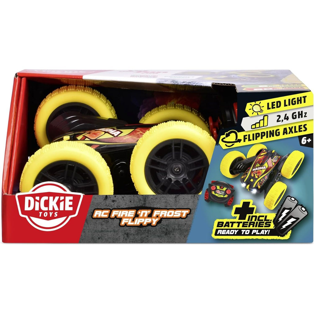 Dickie Toys Fire'N Frost Flippy Radio Controlled Car, 16 cm (201103007) Age- 6 Years & Above