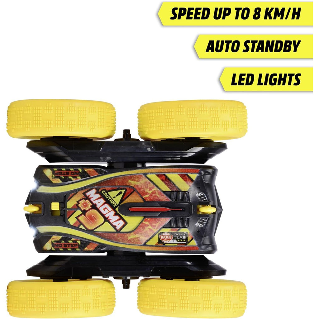Dickie Toys Fire'N Frost Flippy Radio Controlled Car, 16 cm (201103007) Age- 6 Years & Above