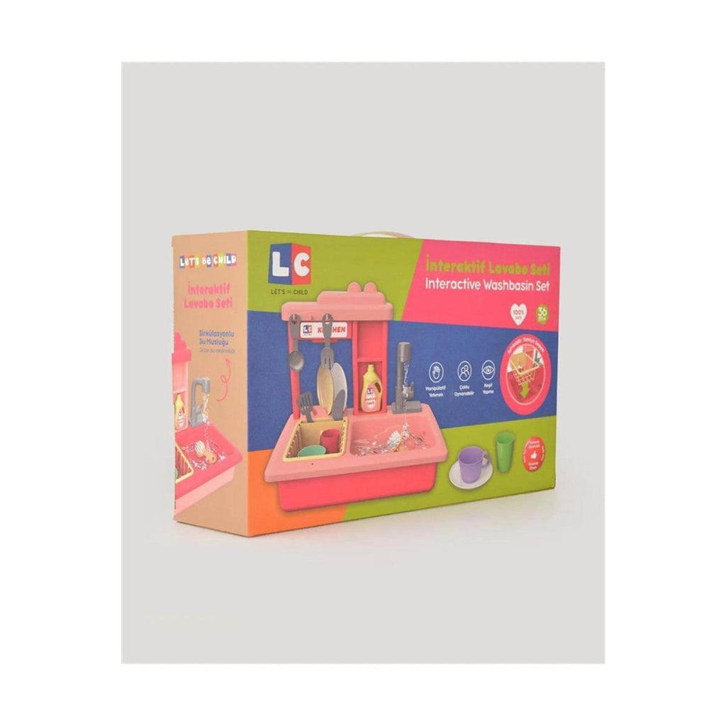 Enfal Toys Let's be Child Interactive Sink Set Fuchsia (Lc-30916) Age- 2 Years & Above