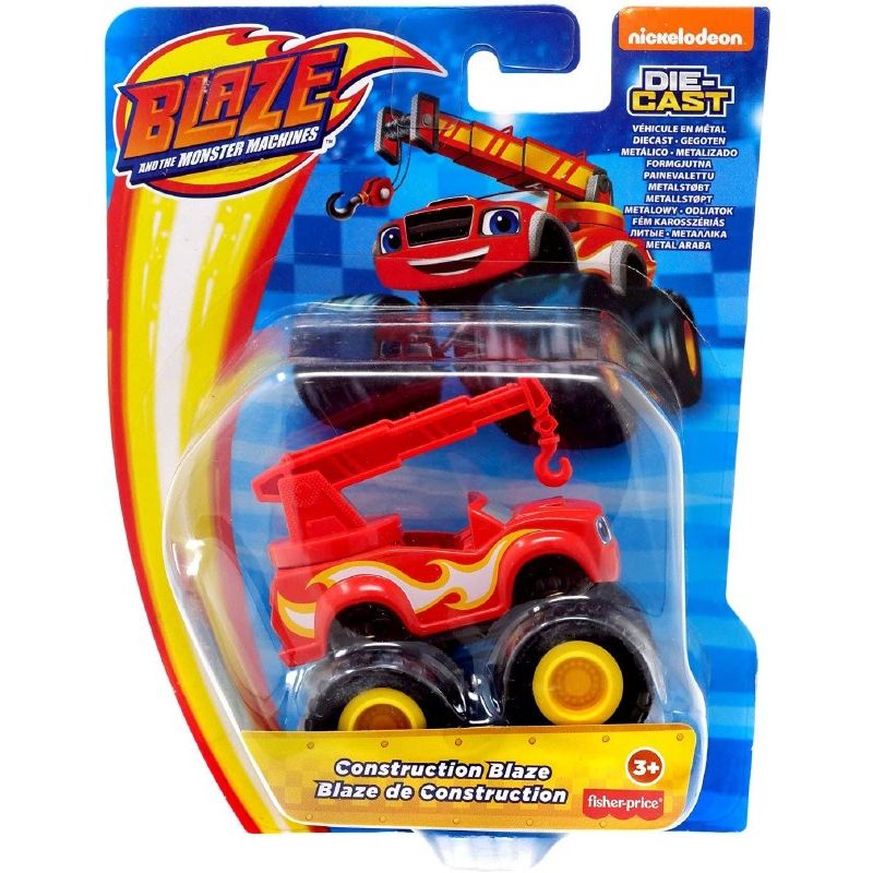 Fisher-Price Blaze Monster Machine Construction Vehicle Red/Yellow Cgf20 Age- 4 Years & Above